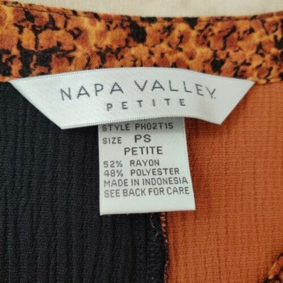 Napa Valley Petite PXL short sleeve mother of peal rayon/poly multi color - Picture 6 of 6